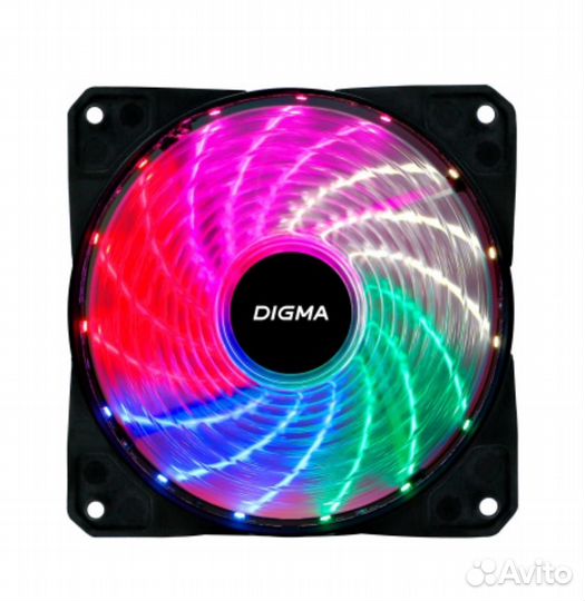 Вентилятор для системного блока RGB 120mm Digma