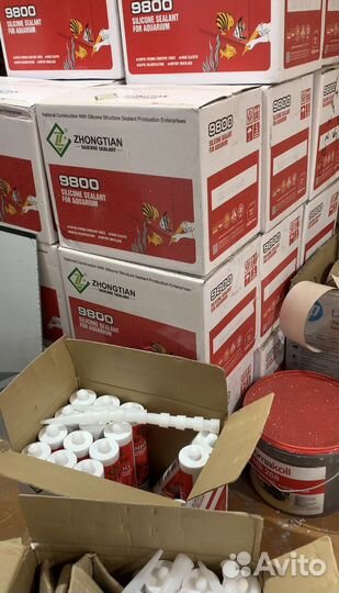 Герметик для аквариума Черный и Прозрачный