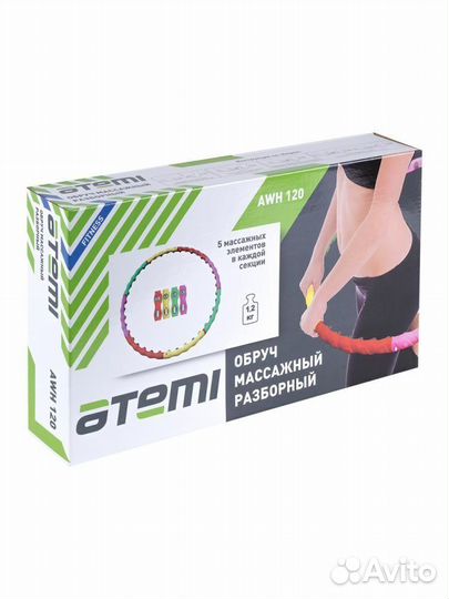 Обруч Atemi AWH120, массажн. разборн., 98*4см, 1,2
