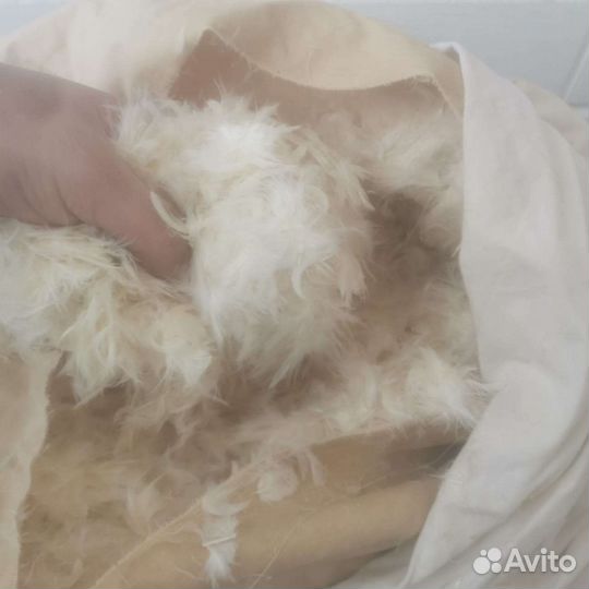 Пуховая перина,старая подушка бу
