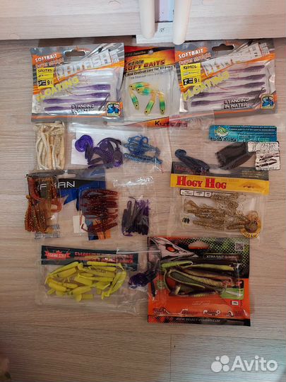 Силиконовые приманки, блесна