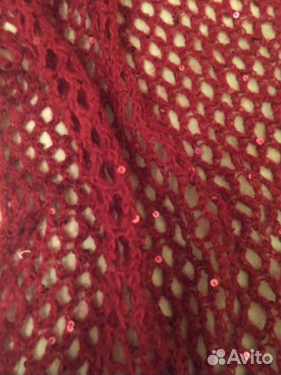 Палантин (мохер) с паетками