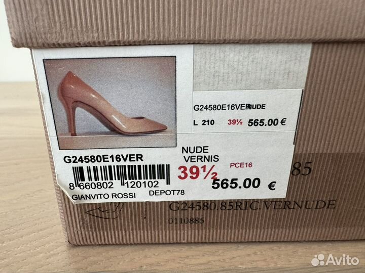 Женские туфли Gianvito Rossi 39,5 оригинал