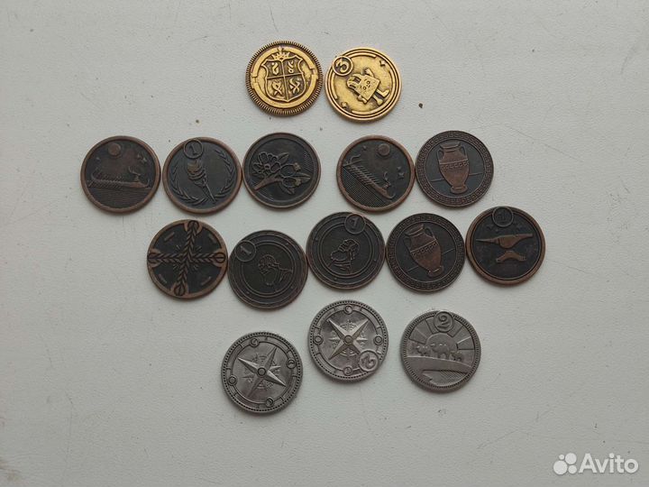 Монеты из пятерочки, для настольных игр