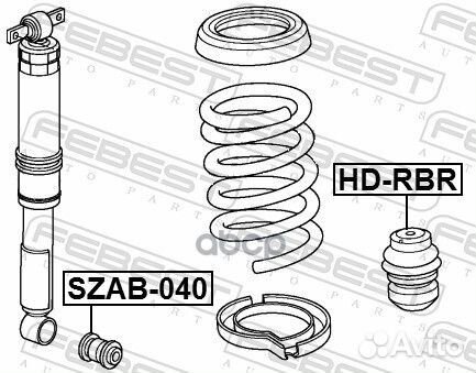 Отбойник заднего амортизатора hdrbr Febest