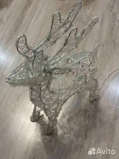 Олень новогодний светящийся