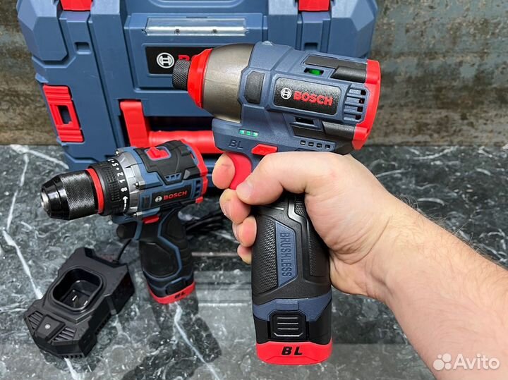 Шуруповерт+импакт bosch 2в1