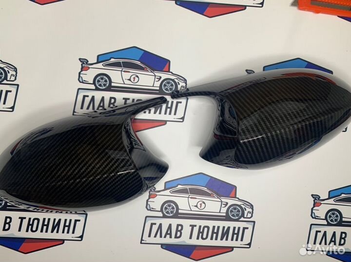 Накладки на зеркала BMW 3 e90 дорест под карбон