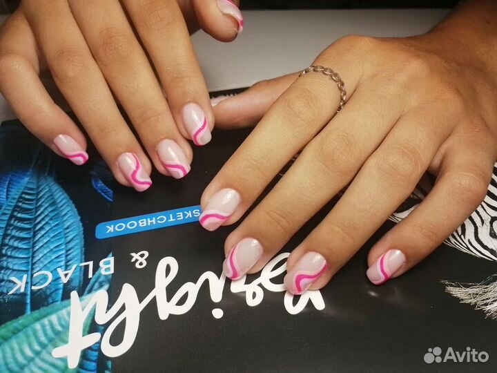 Маникюр комбинированный +покрытие гель-лак