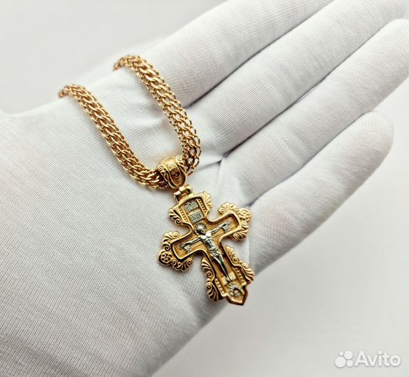 Золотой крест 5см 15,1гр