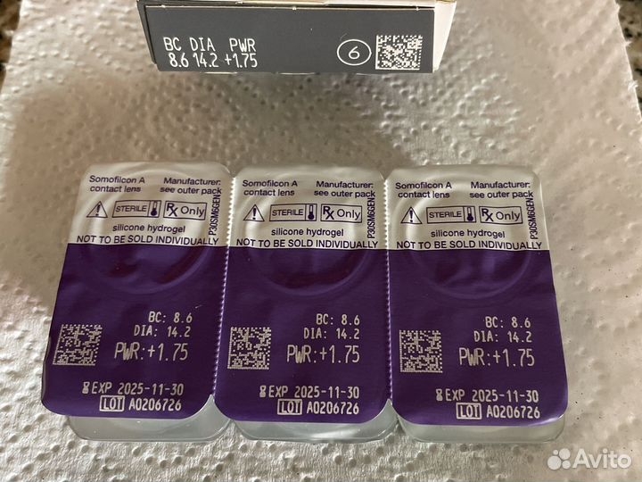 Линзы контактные Clarity Elite