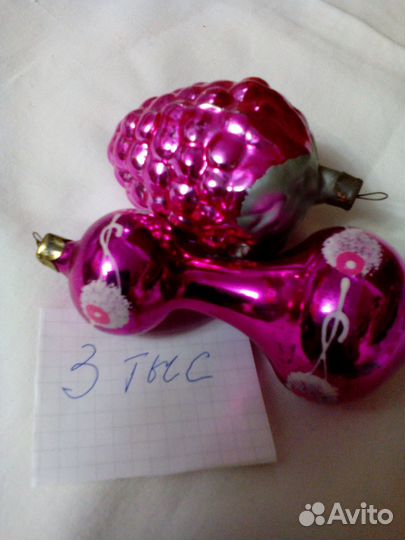 Елочные игрушки стекло