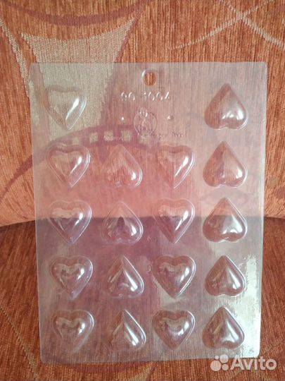 Пластиковая форма для шоколада 