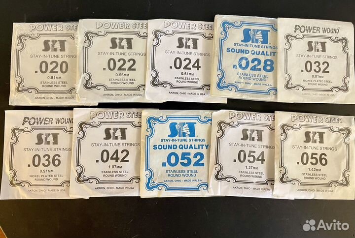 Струны SIT поштучно для Гитары