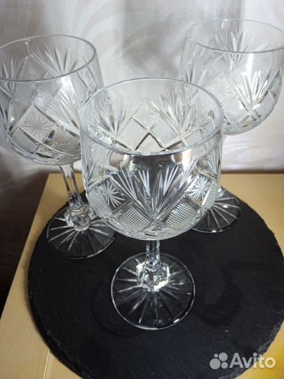 Хрустальные фужеры бокалы СССР