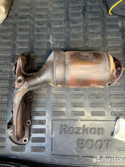 Выпускной коллектор на volkswagen polo cfna