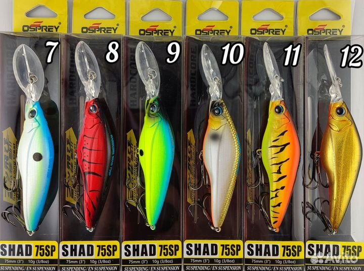 Воблер Yo-Zuri Duel Hardcore Shad 75SP