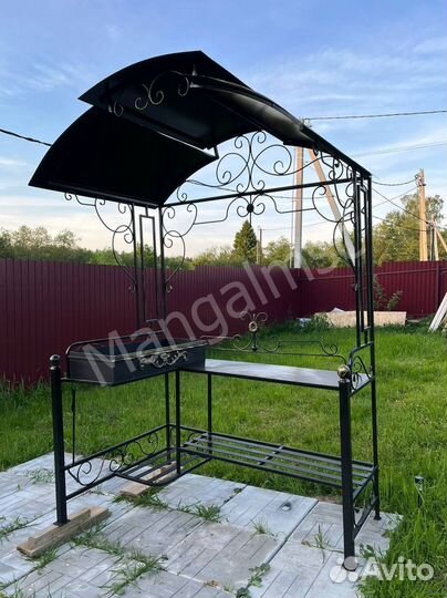 Мангал с крышей