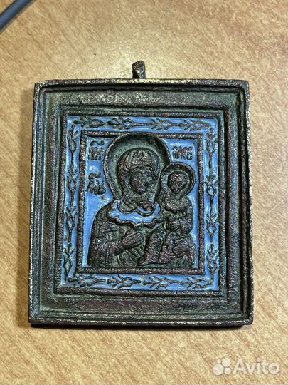 Икона плашка Смоленская