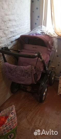 Детская коляска с колесами бу