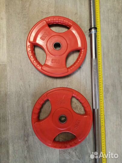 Штанга гриф блины бу