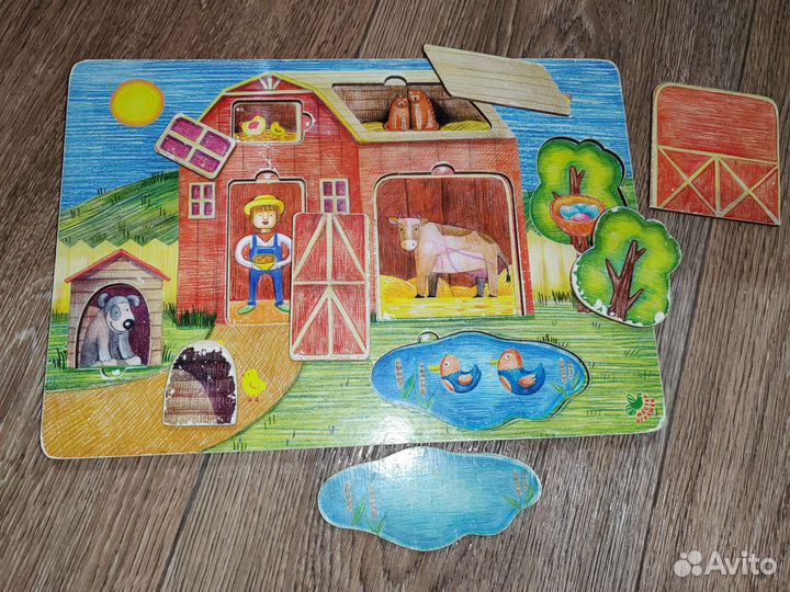 Деревянные пазлы для малышей