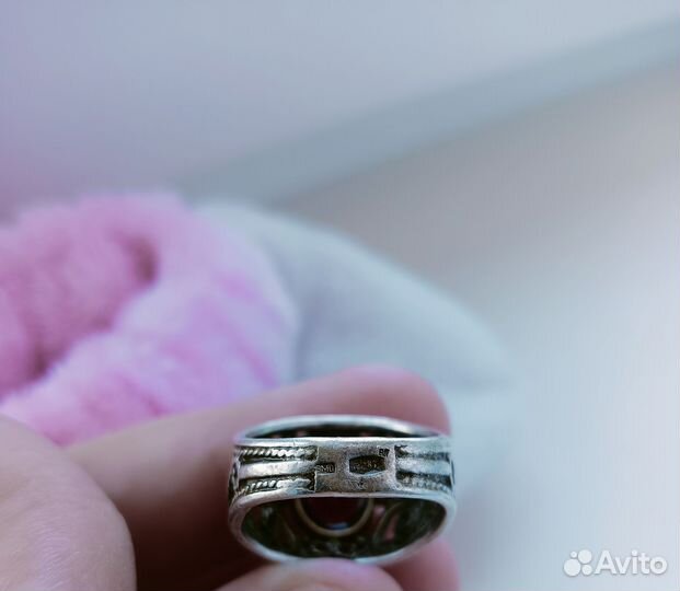 Кольцо серебро