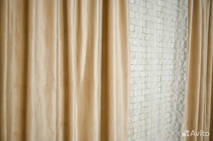 Прямые шторы блекаут на заказ