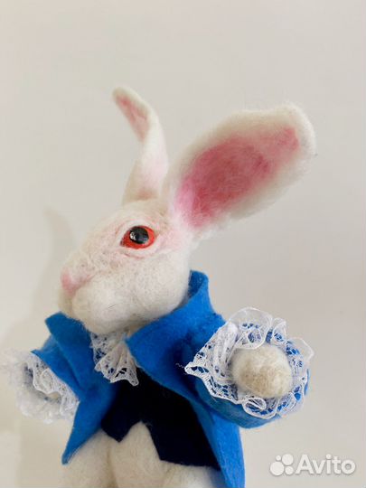 Кролик из шерсти Игрушки валяные из шерсти