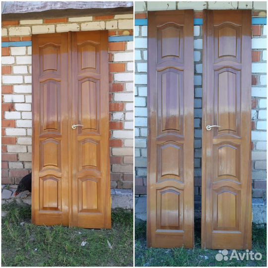 Межкомнатная двухстворчатая дверь