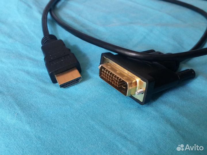 Кабель hdmi DVI-D 24+1, 1метр