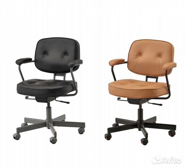 Alefjall IKEA, стул / кресло офисное, кожа