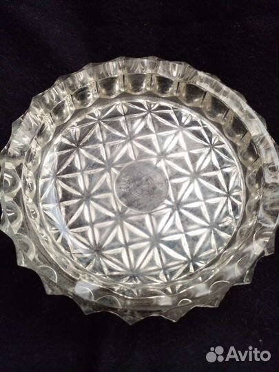 Пепельница винтаж СССР стекло