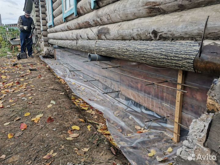 Подъем домов, замена венцов