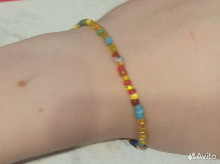 Набор Бусы и браслет из бисера