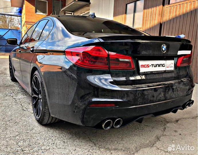 Губа M-Perfomance + Диффузор с насадками BMW G30