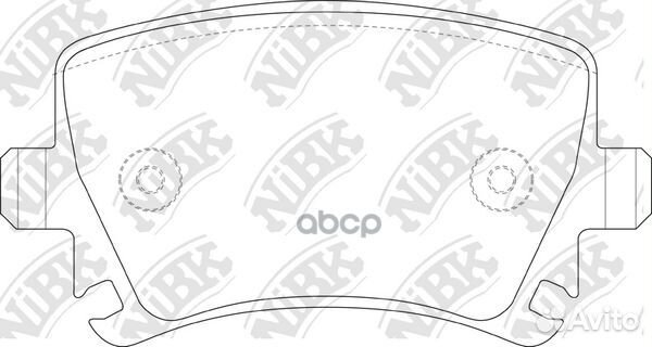 Колодки торм.зад. PN0349 NiBK