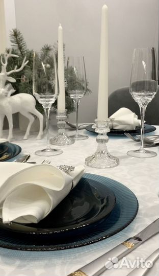 Тарелки синие luminarc