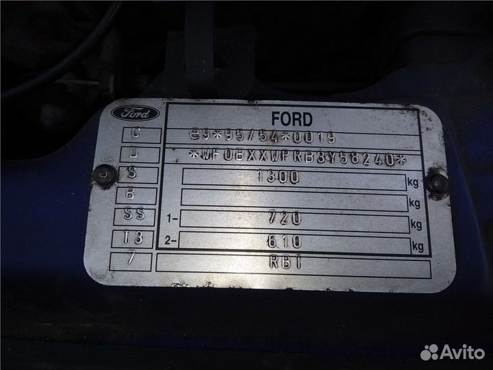 Разбор на запчасти Ford Ka