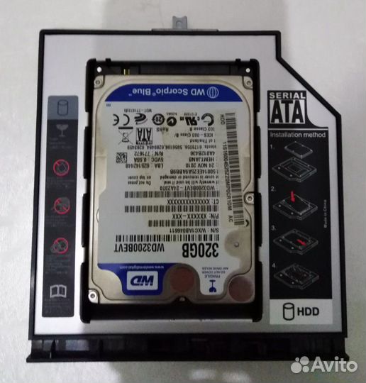 Адаптер optibay для ноута под 2ой HDD вместо dvd