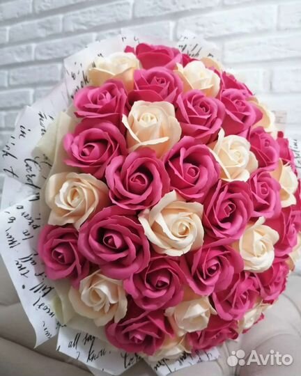 Букеты из мыльных роз. Подарок учителю