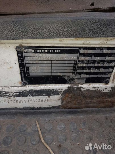 Ford Transit 2.5 МТ, 1988, битый, 461 719 км
