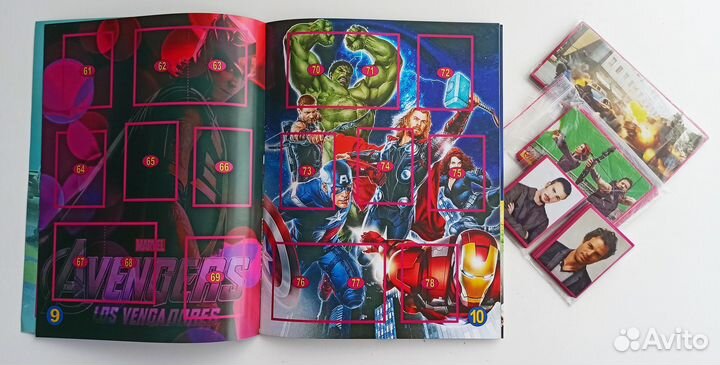 Marvel Мстители - Альбом и сет наклеек