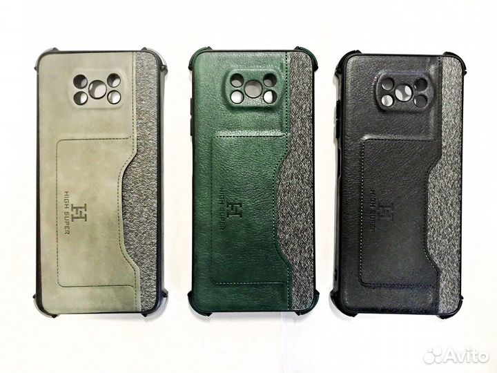 Чехлы для Poco X3 / X3 Pro с карманом под карту