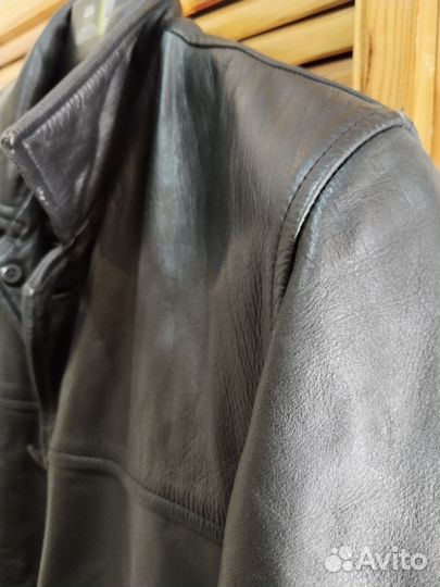 Кожаный тренч Chevignon (Франция) 54р