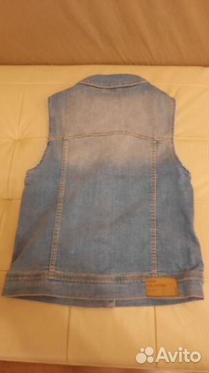 Джинсовая жилетка на девочку