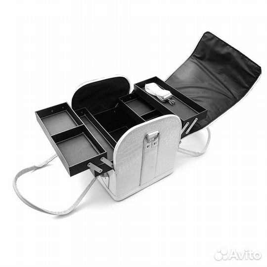 Кейс для бьюти-мастера из экокожи черный