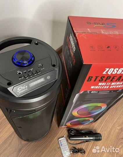 Колонка беспроводная с караоке ZQS-6212