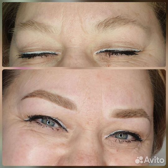 Перманентный макияж бровей и губ