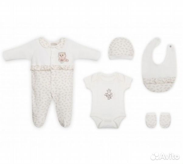 Комплект на выписку для девочки новый 56 р-р